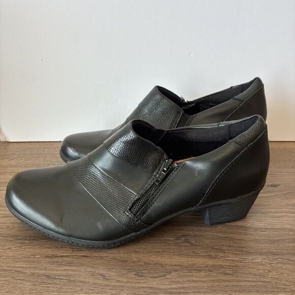 NWoT EARTH ORIGINS "Melva" Women Size 9.5, Black Bootie Small Heel Comfort - Picture 4 of 9